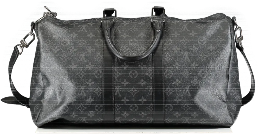 Louis Vuitton Black Keepall Bandoulière 45 Weekend Bag