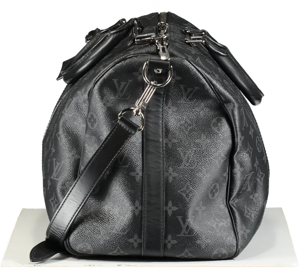 Louis Vuitton Black Keepall Bandoulière 45 Weekend Bag