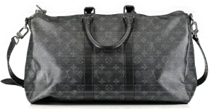 Louis Vuitton Black Keepall Bandoulière 45 Weekend Bag