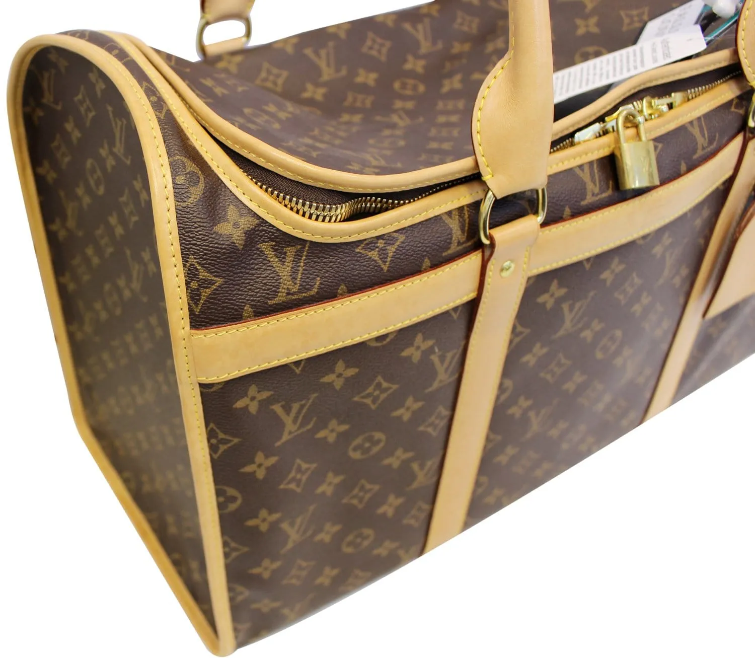 LOUIS VUITTON Sac Chien 50 Monogram Canvas  Dog Carrier