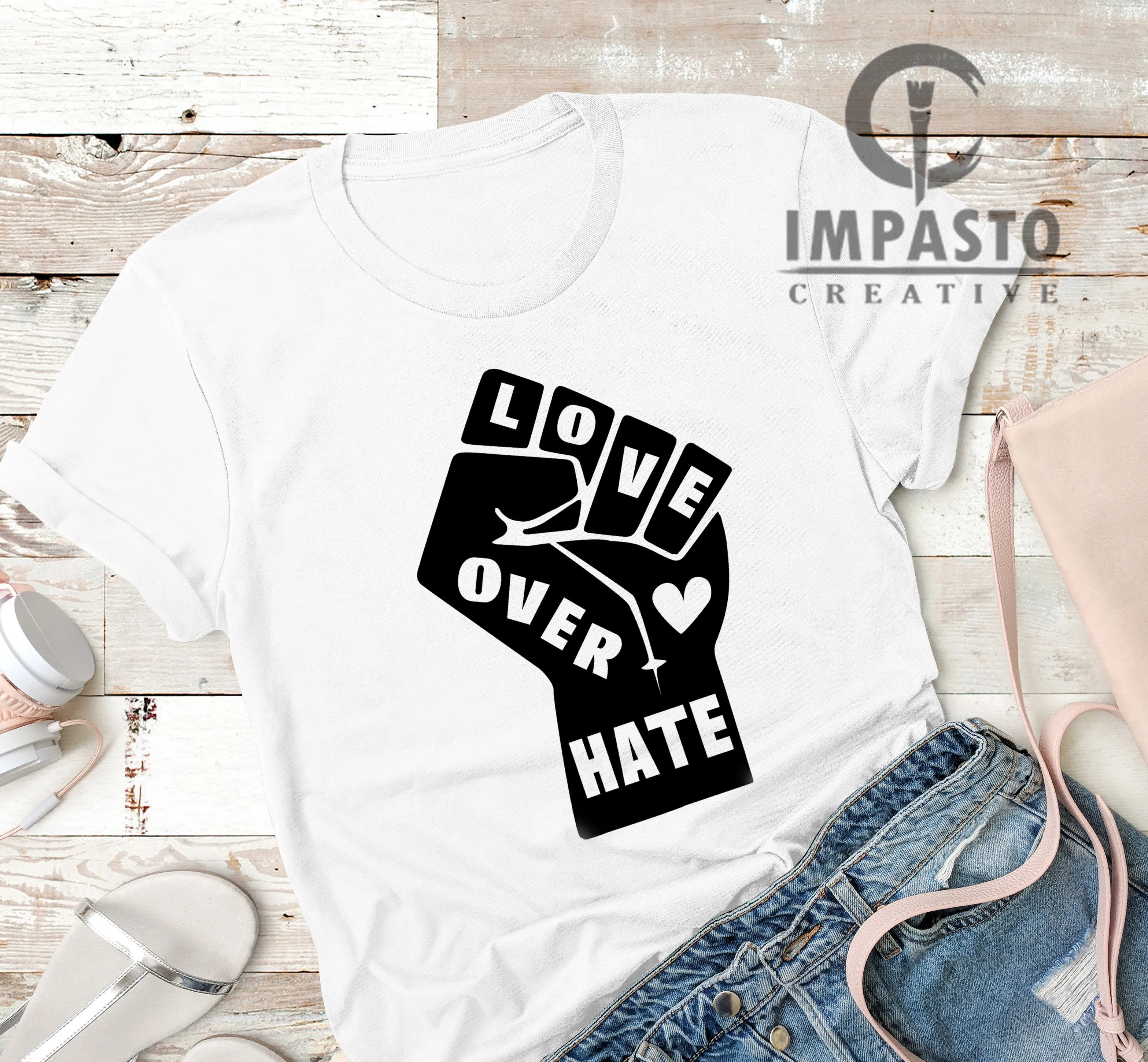 Love Over Hate t-shirt, trending t shirt, BLM logo Shirt, George Floyd, Black Lives Matter, trending, best seller, cool shirt, love