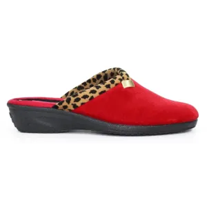 Lunar Michelle Red Mule Slippers