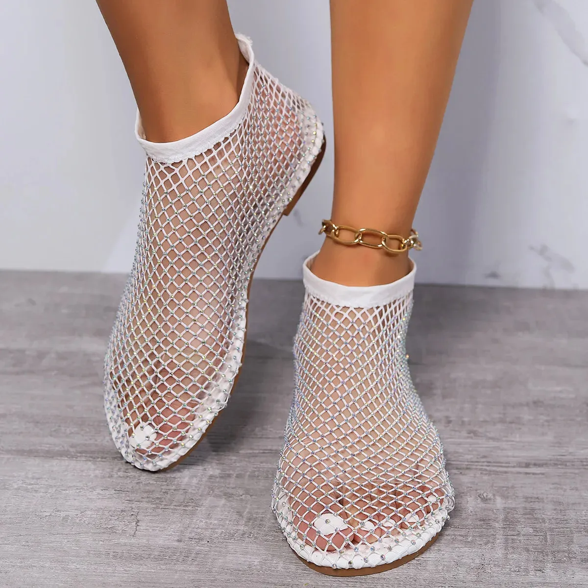 Luxury Brand Hollow Short Boots Sandals
