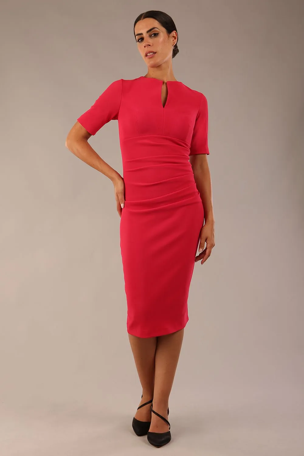 Lydia Short Sleeved Pencil Dress