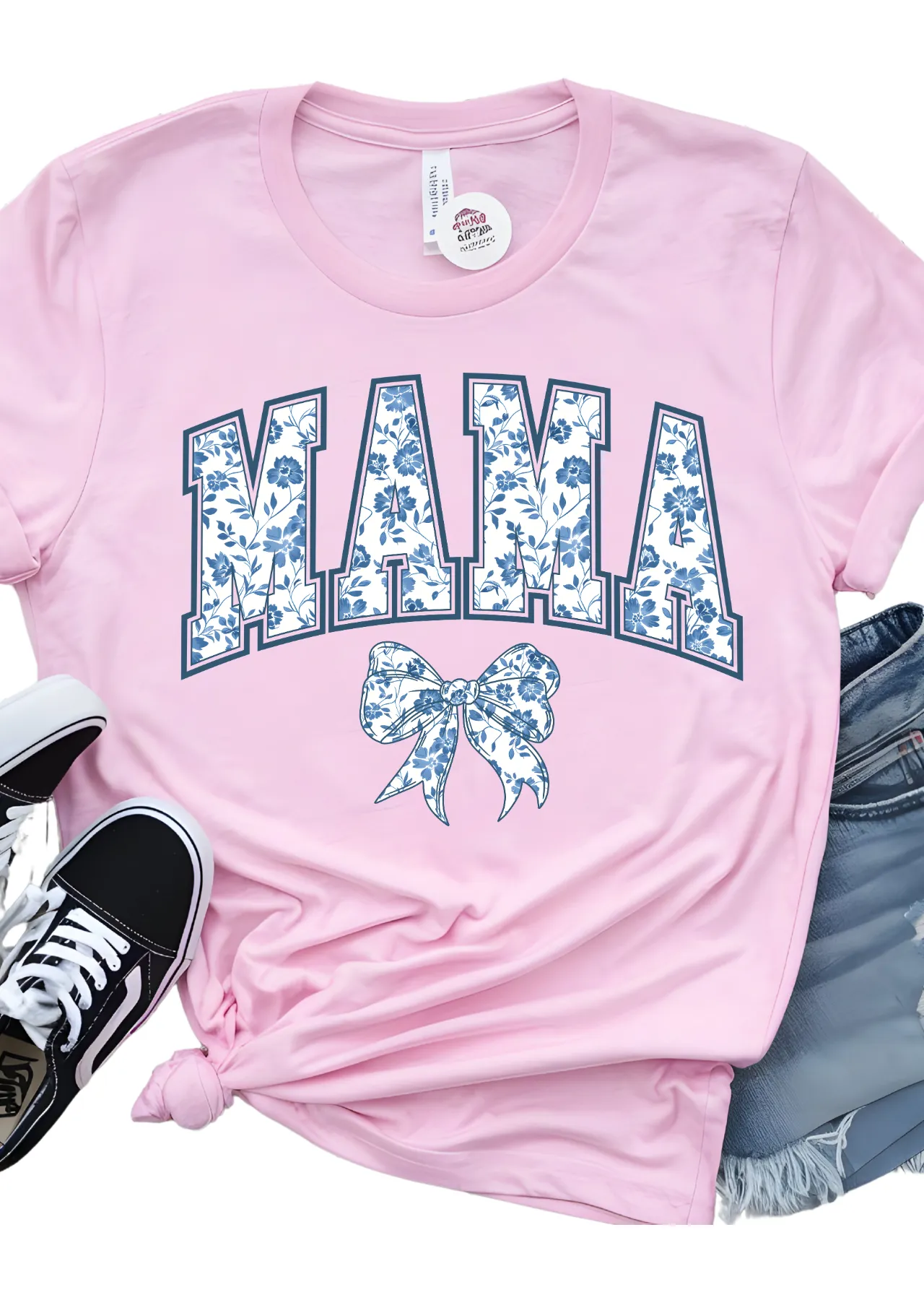 Mama Bow Coquette Bella Canvas T-Shirt