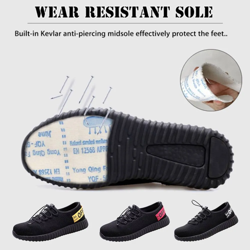 Man Safety Work Shoes Steel Toe Cap Hiking Boots Sport Breathable