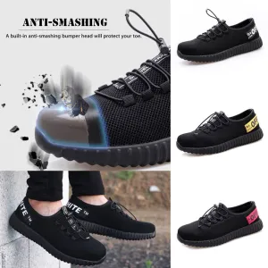Man Safety Work Shoes Steel Toe Cap Hiking Boots Sport Breathable