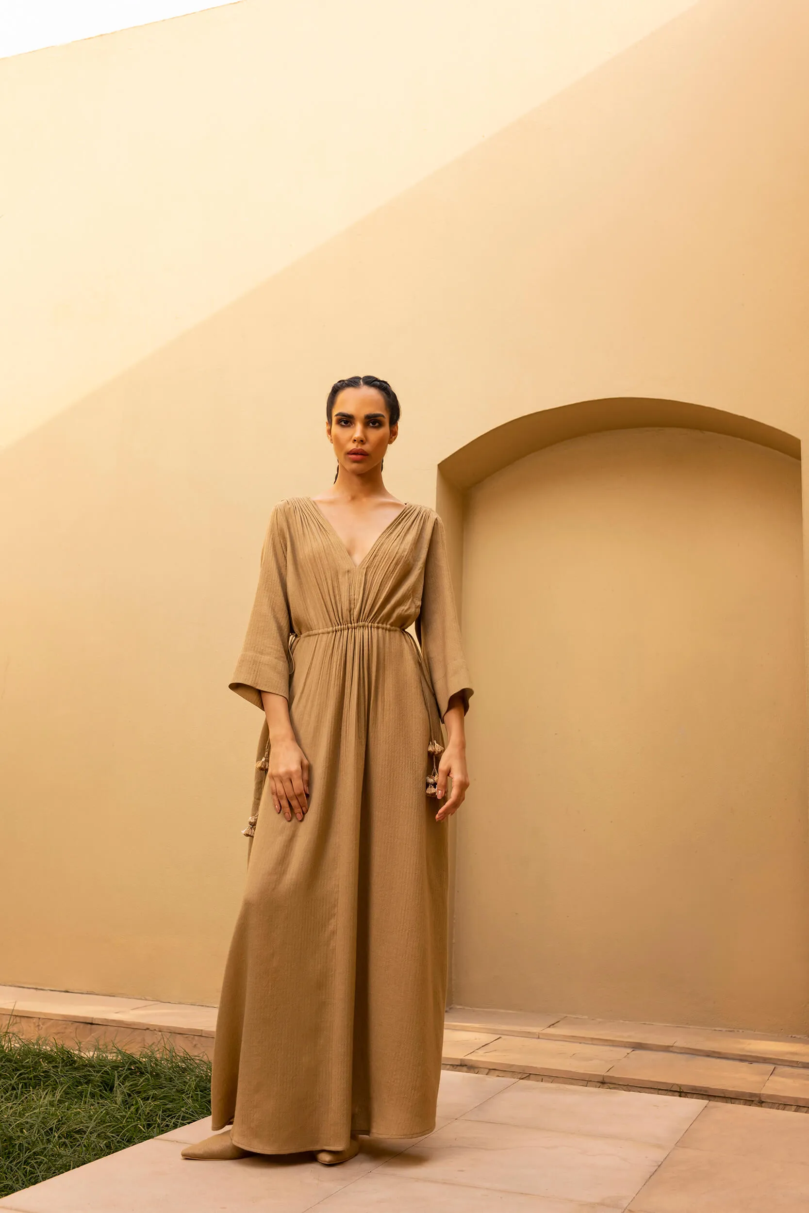 Marrakesh Woollen Kaftan (Sand)