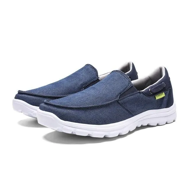 Men Canvas Casual Breathable Footwear Flat Shoes
