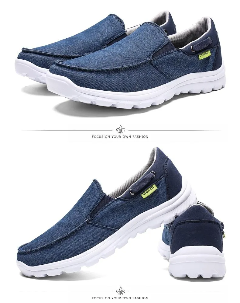 Men Canvas Casual Breathable Footwear Flat Shoes