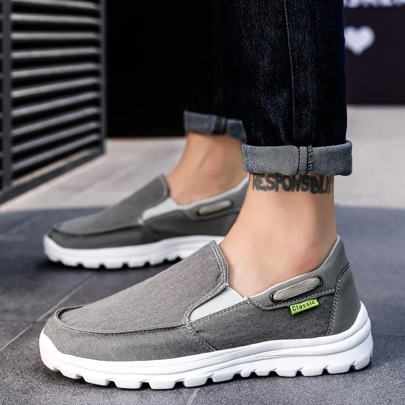 Men Canvas Casual Breathable Footwear Flat Shoes