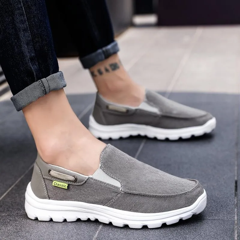 Men Canvas Casual Breathable Footwear Flat Shoes