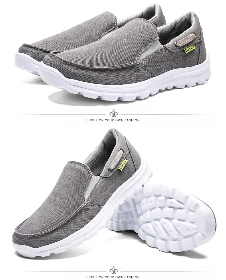 Men Canvas Casual Breathable Footwear Flat Shoes