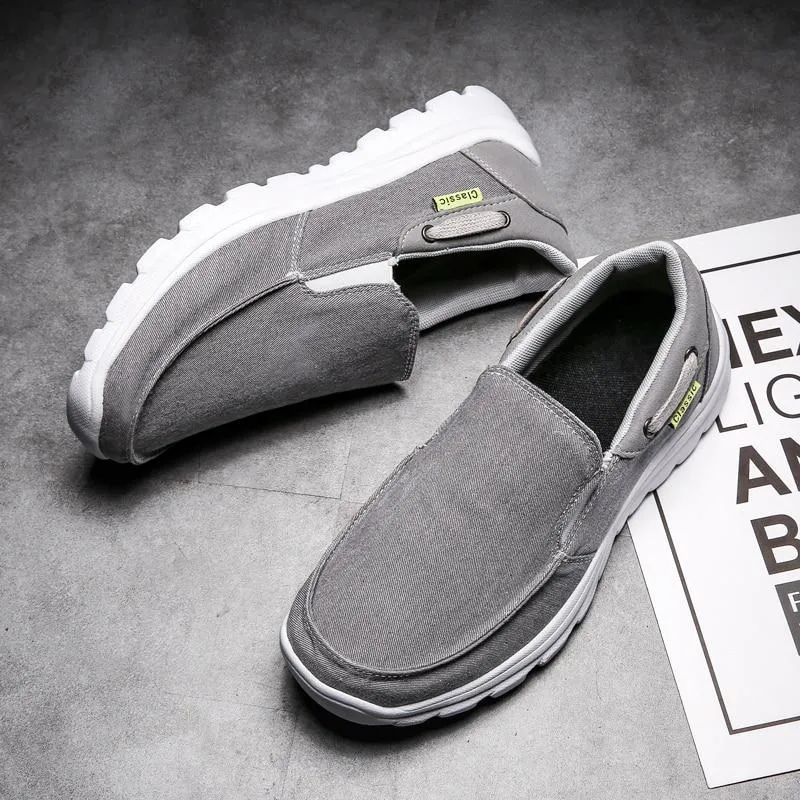 Men Canvas Casual Breathable Footwear Flat Shoes