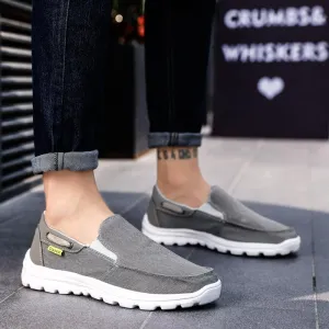 Men Canvas Casual Breathable Footwear Flat Shoes