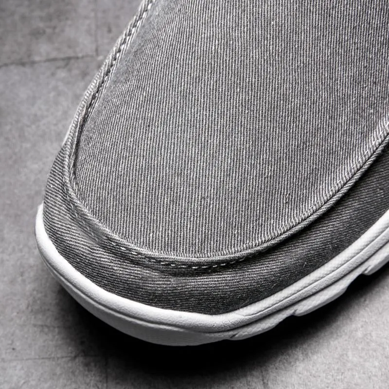 Men Canvas Casual Breathable Footwear Flat Shoes