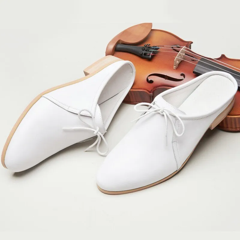 Men Casual Slippers Luxury White Black Dress Shoes Sandals
