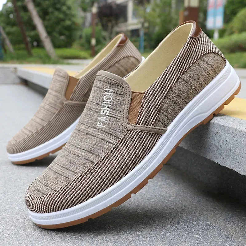 Men Casual Sports Shoes Summer Canvas Shoes Men Shoes Comfortable and Breathable Old Beijing Cloth Shoes Work Shoes