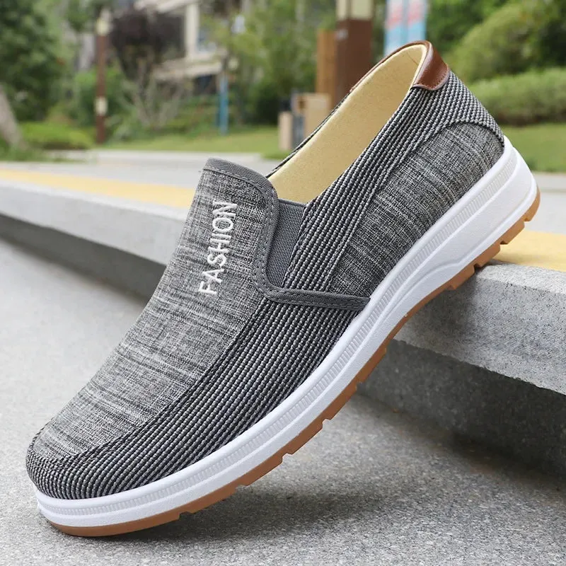 Men Casual Sports Shoes Summer Canvas Shoes Men Shoes Comfortable and Breathable Old Beijing Cloth Shoes Work Shoes