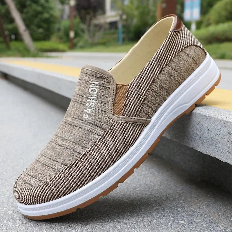 Men Casual Sports Shoes Summer Canvas Shoes Men Shoes Comfortable and Breathable Old Beijing Cloth Shoes Work Shoes