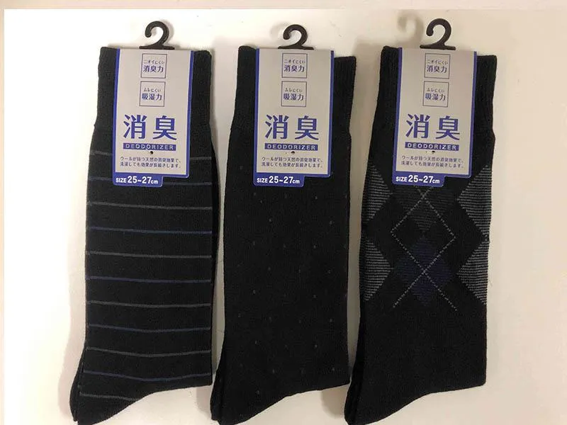Mens Deodorant Pattern Crew Socks