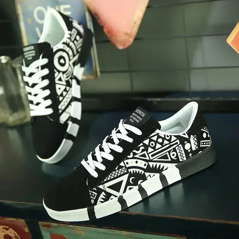 Men's Skateboarding Canvas Sneakers Breathable Casual Shoes