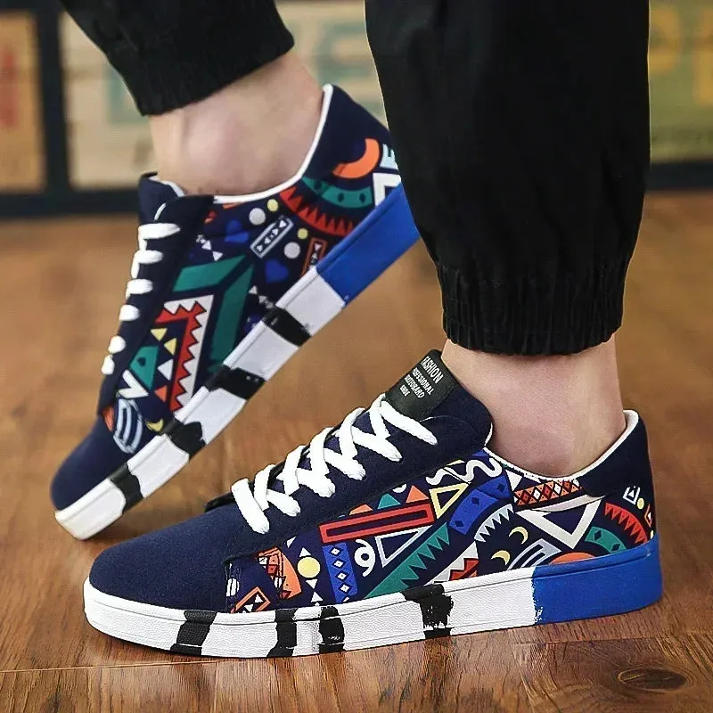 Men's Skateboarding Canvas Sneakers Breathable Casual Shoes