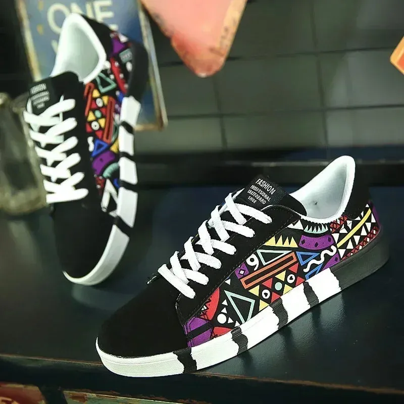 Men's Skateboarding Canvas Sneakers Breathable Casual Shoes