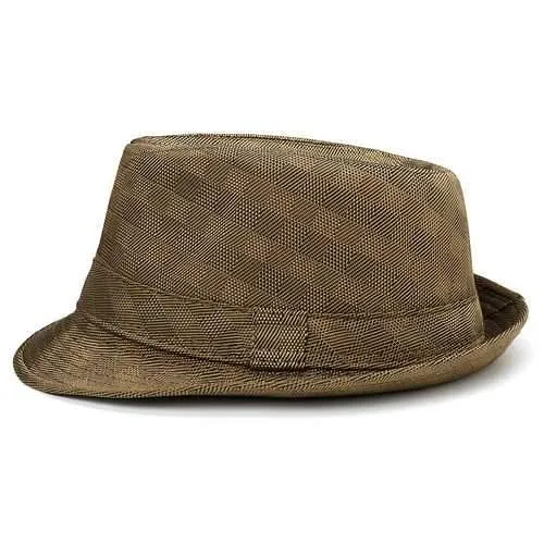 Mens Womens Classic Outdoor Canvas Plaid Jazz Hat