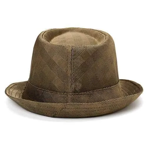 Mens Womens Classic Outdoor Canvas Plaid Jazz Hat