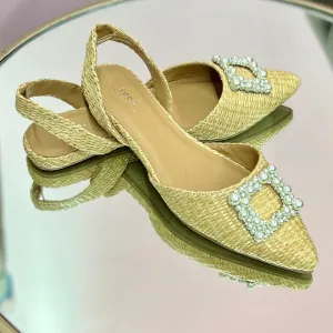 Meryl Raffia Sandals