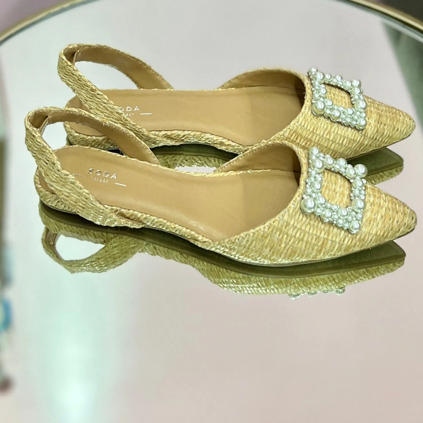 Meryl Raffia Sandals
