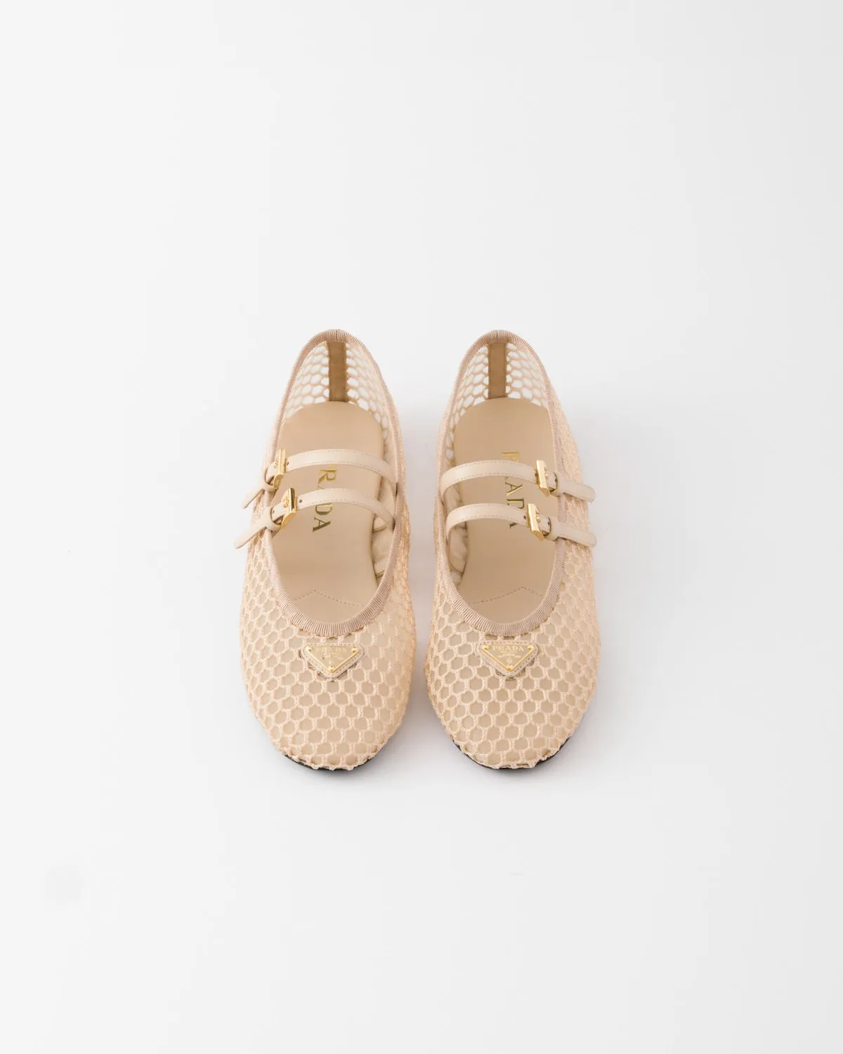 Mesh Fabric Ballerinas
