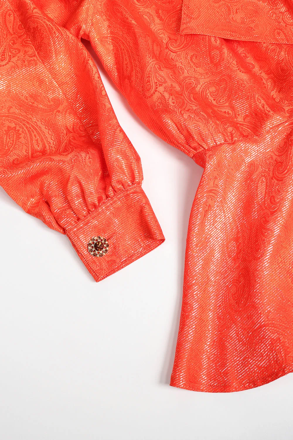 Metallic Lamé Trench Top