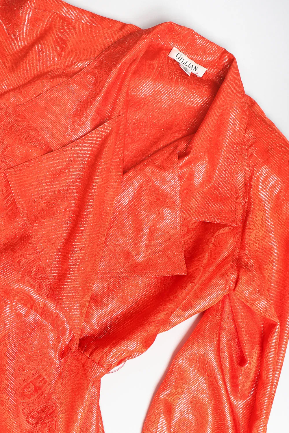 Metallic Lamé Trench Top