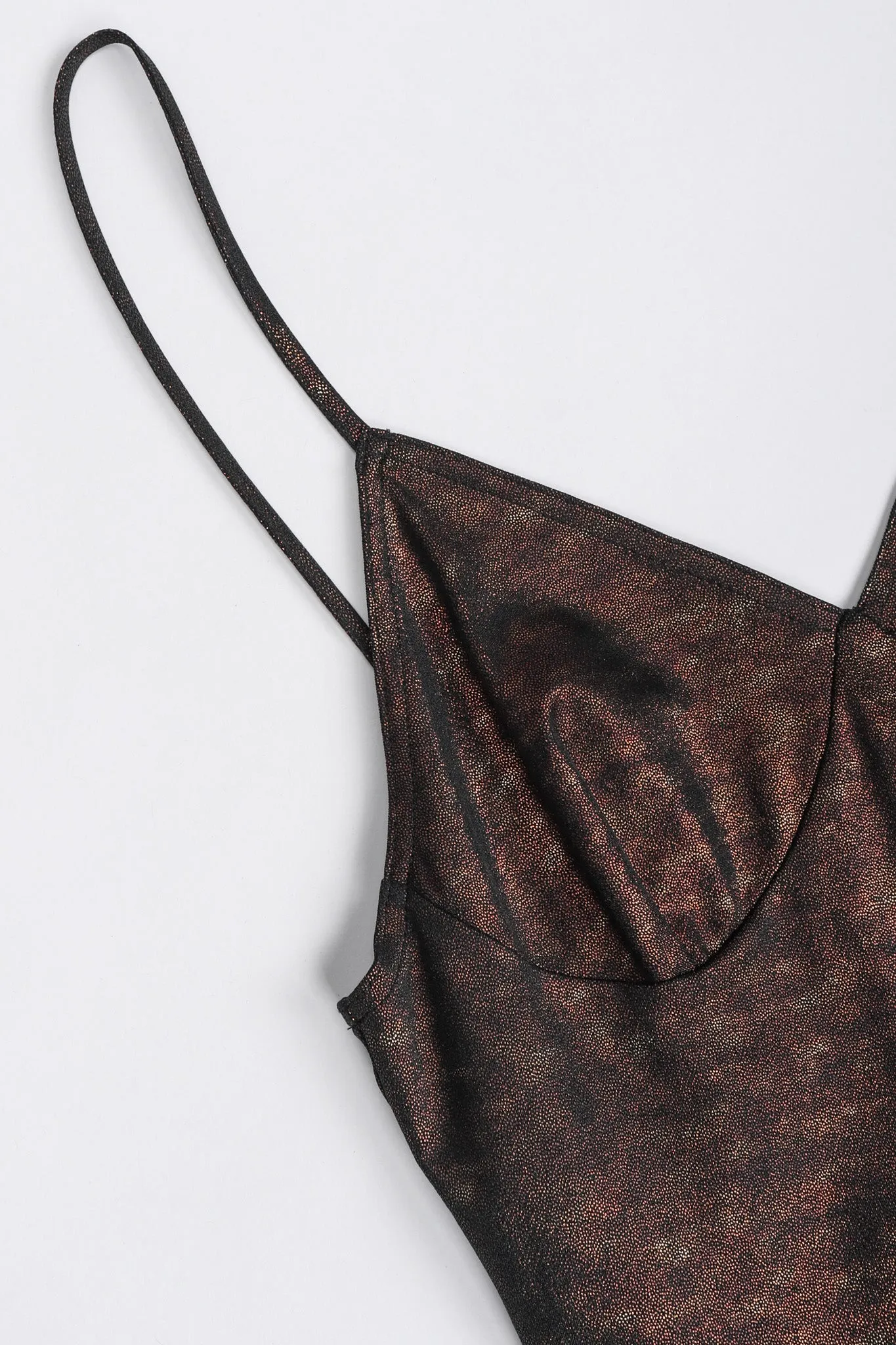 Metallic Stretch Slip Dress