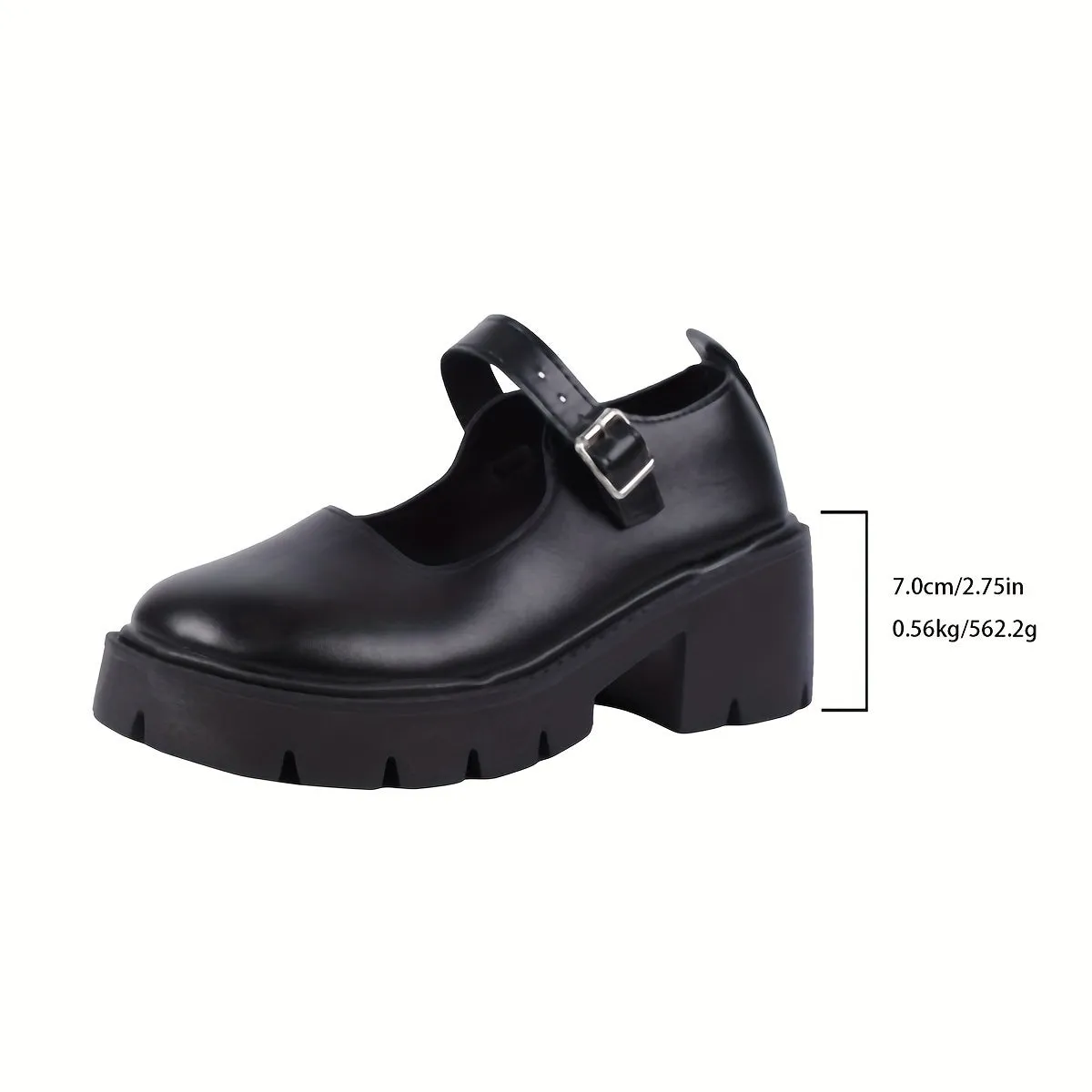 Minimalist Black Mary Jane Flats – Classic Round Toe Slip-On Shoes