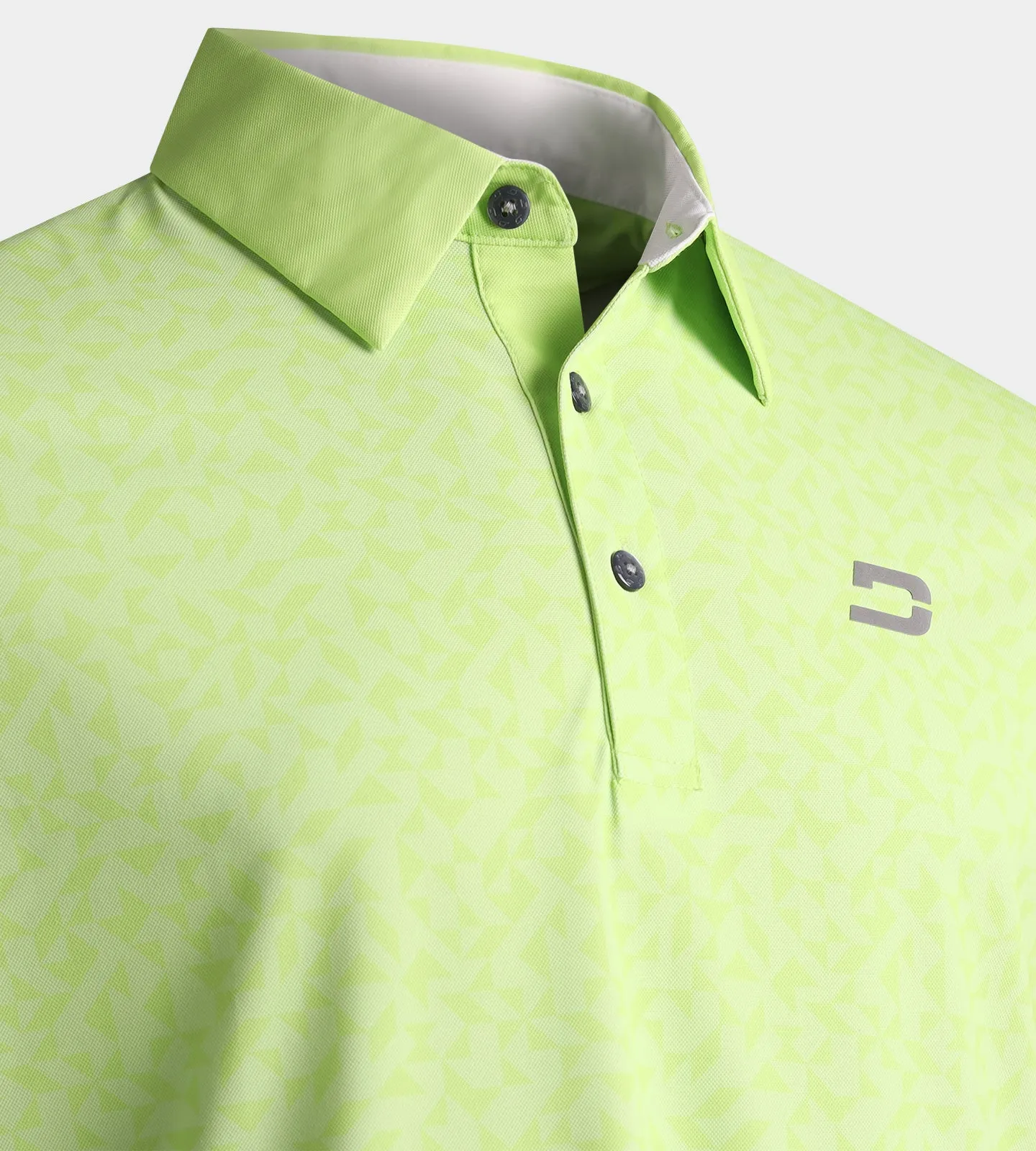 MODERN ABSTRACT POLO - LIME