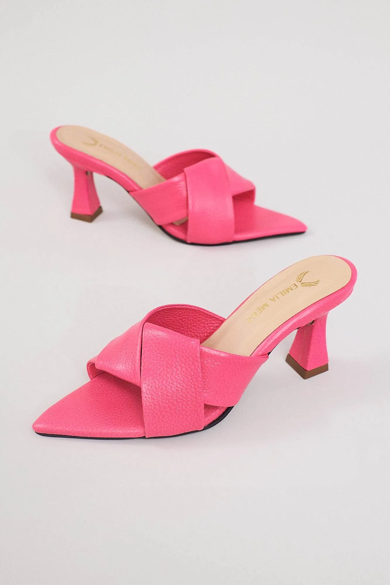 Monaco Open Toe Heels - Pink