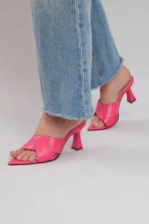 Monaco Open Toe Heels - Pink