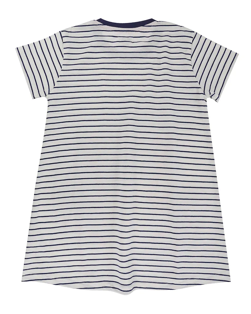 Multicoloured Stripe Print Dress