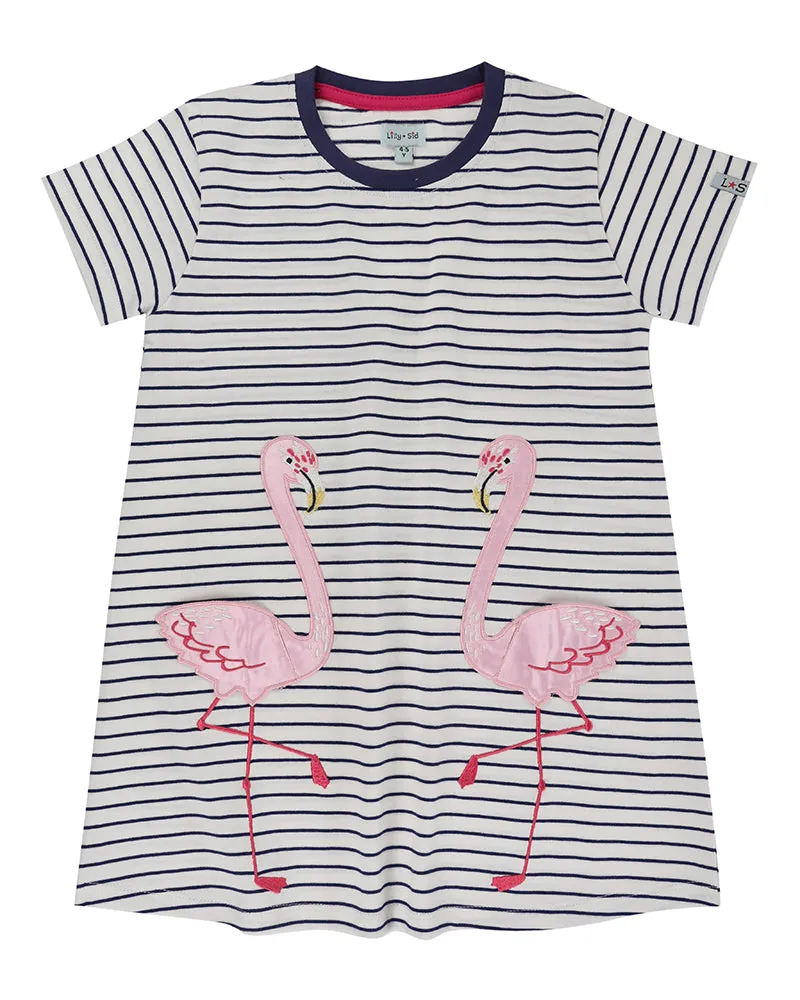 Multicoloured Stripe Print Dress