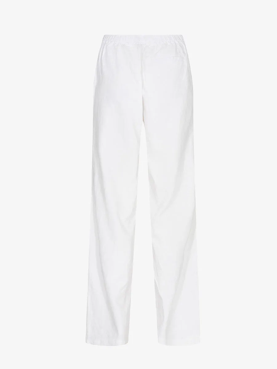 Naja 7 Linen Trousers - White