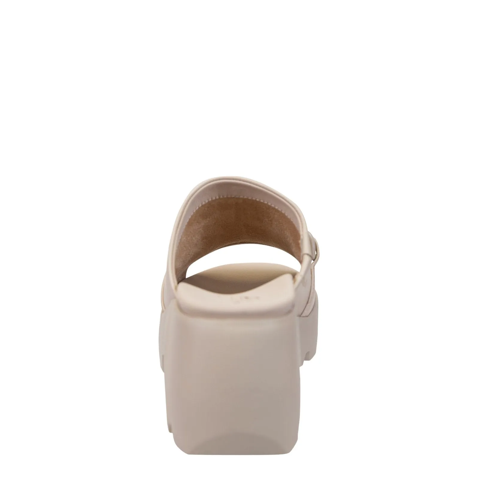 Naked Feet: ISO in BEIGE Platform Sandals