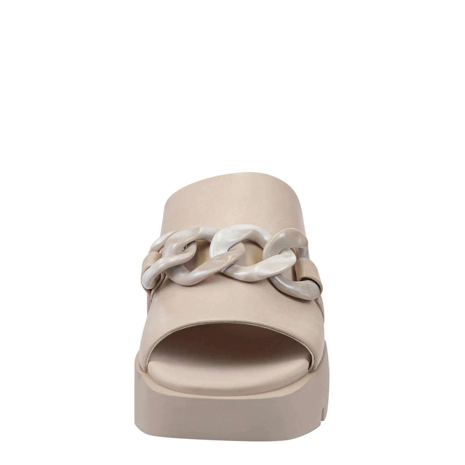 Naked Feet: ISO in BEIGE Platform Sandals