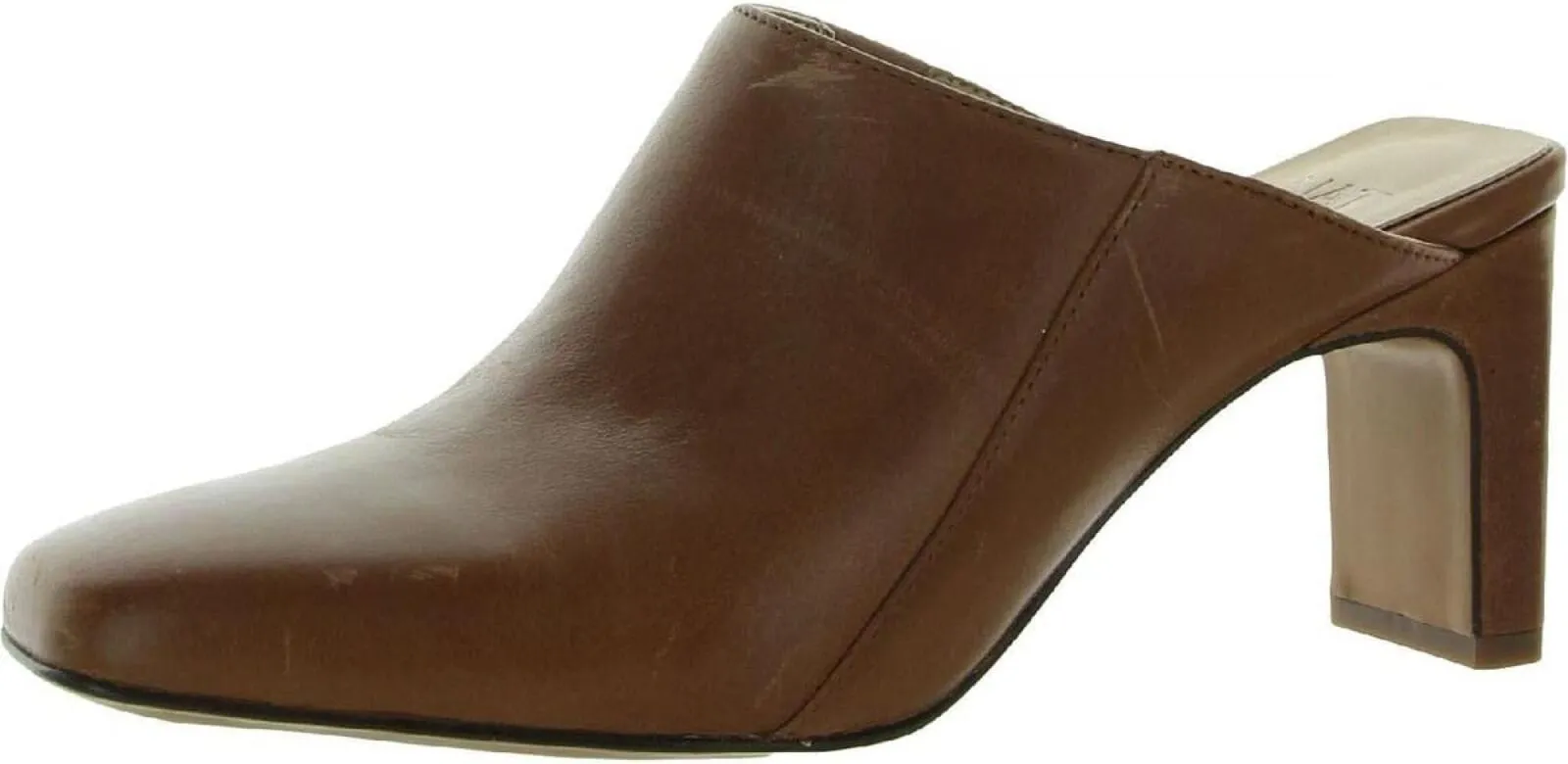 Naturalizer Womens Paloma Heeled Slip On Mules Clog H7021L3 Tawny Brown 10M
