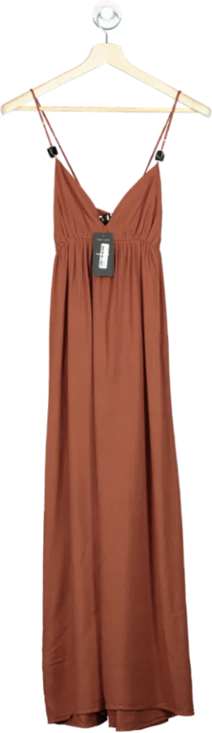New Look Rust Strappy Maxi Dress UK 8