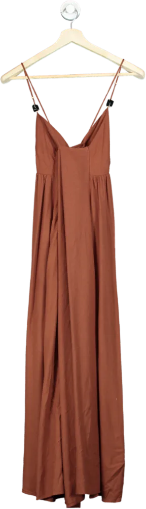 New Look Rust Strappy Maxi Dress UK 8