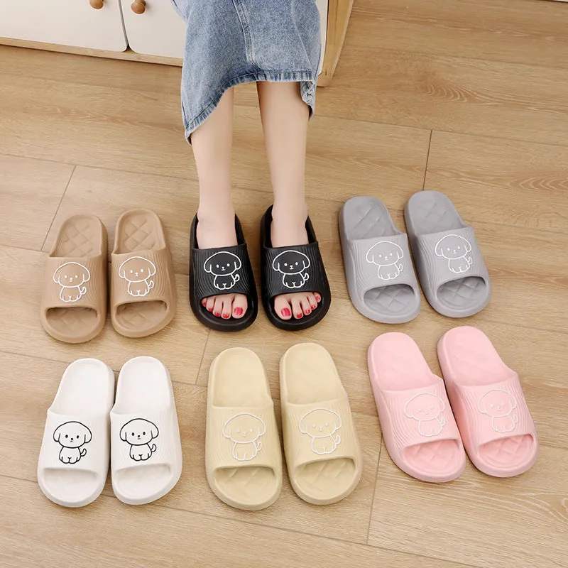 Non-slip Cute Cartoon Dog Slippers