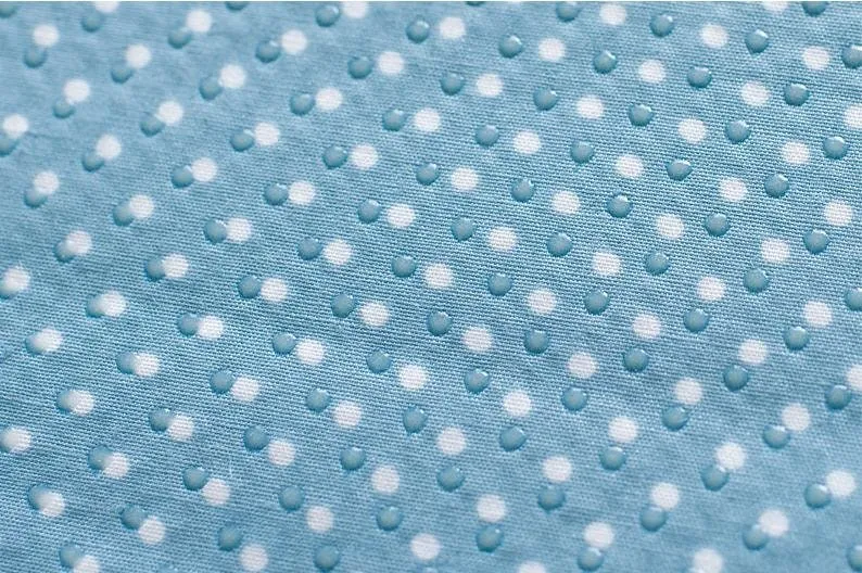 Non-slip Fabric, White Polka Dots - Pink, Red, Blue, Green or Brown - By the Yard 71961